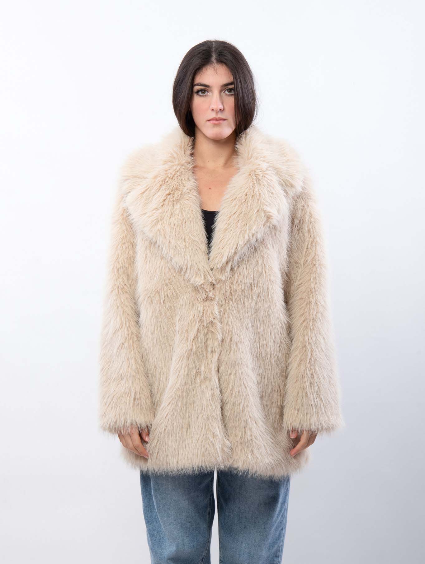 Maxi Faux Fur Coat FashionGet